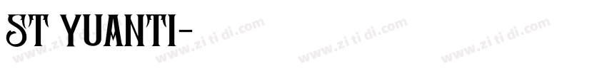 st yuanti字体转换